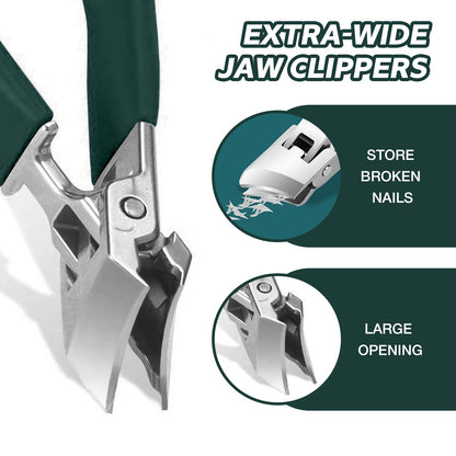 Wide-Jaw Slanted Nail Clippers – Easier Control for Every Trim