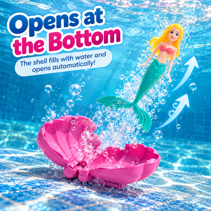 🐚 Drop the Shell. Watch the Mermaid Rise. – Water-Activated Pool Diving Toy
