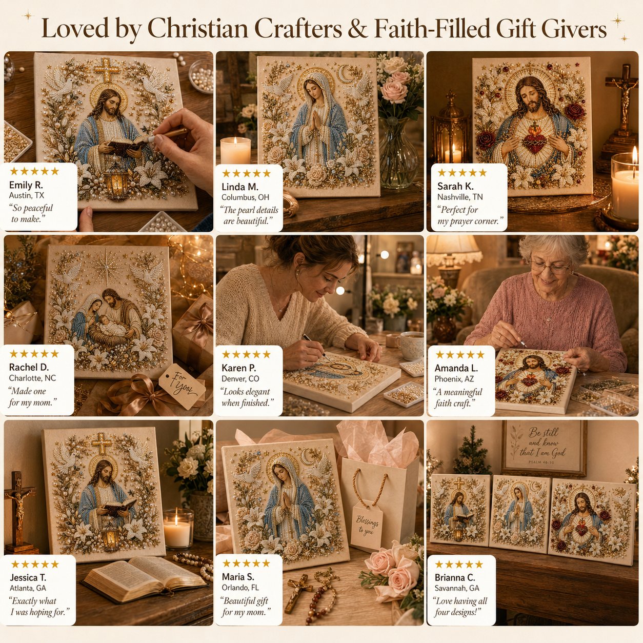 🔥Limited time 70% OFF -✝️ DIY Jesus Pearl Art Kit | 3D Pearl-Style Christian Artwork for Prayer Corners & Faith Gifts