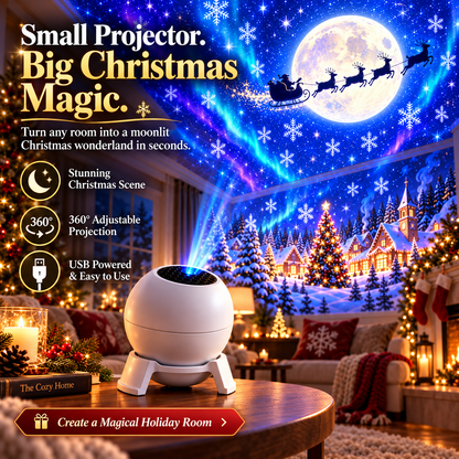 🎄 Christmas Projector Light – Indoor Holiday Projection Lamp for Walls & Ceilings