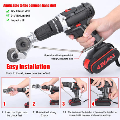 🔩 Metal Sheet Cutter Drill Attachment — Fast, Clean & Effortless