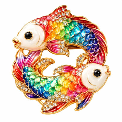 ♈ Luxury Zodiac Enamel Brooch – Colorful Astrology Lapel Pin for Blazers, Coats & Gifts