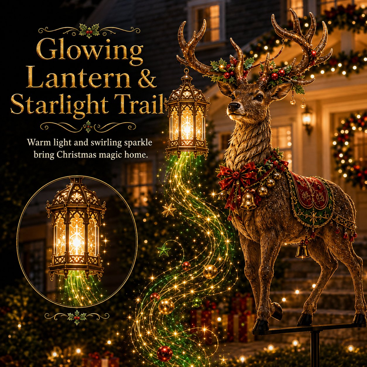 ✨🦌Light-Up Reindeer Christmas Yard Stake