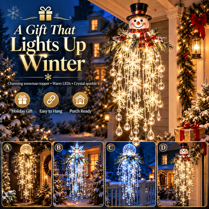 ✨❄️Crystal Cascade Christmas Light — LED Hanging Porch Decoration