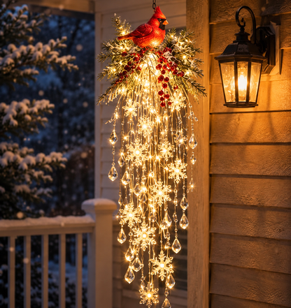✨❄️Crystal Cascade Christmas Light — LED Hanging Porch Decoration