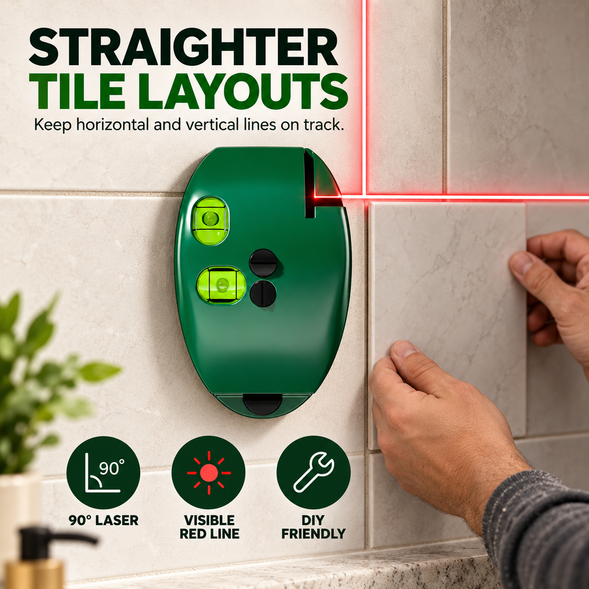 📐90 Degree Electronic Red Light Scale Red Light Level Green Light Level Self