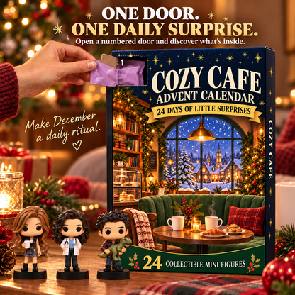 ☕  Cozy Café  Advent Calendar – 24 Days of Collectible Character Surprises