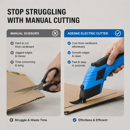 ⚡ Cordless Electric Scissors — USB Rechargeable Multi-Material Craft Cutter
