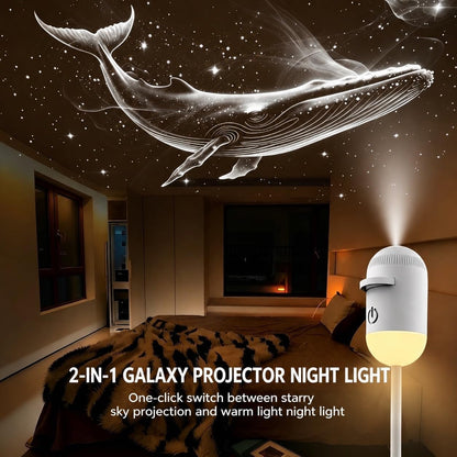 USB Projector Night Light | Multi-Slide Scenes & 3 Lighting Modes