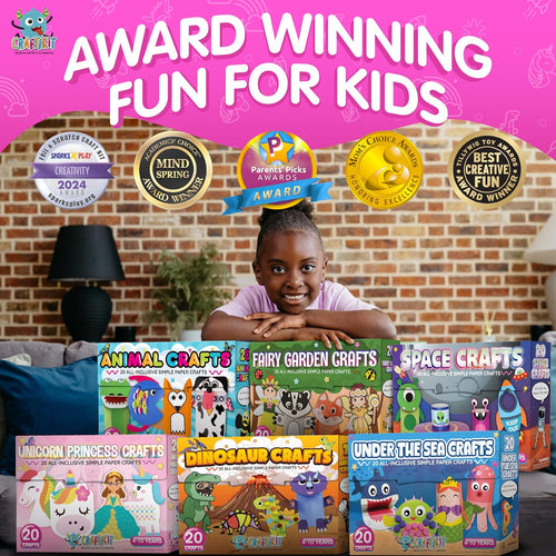 🚀 20-in-1 Space Arts & Crafts Kit for Kids | Galaxy-Themed DIY Activities for Ages 3–10