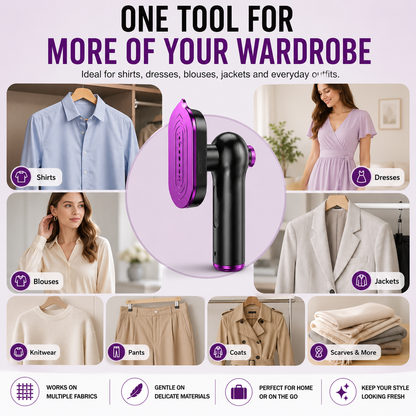 👔2-in-1 Portable Garment Steamer-Refresh Clothes in Minutes
