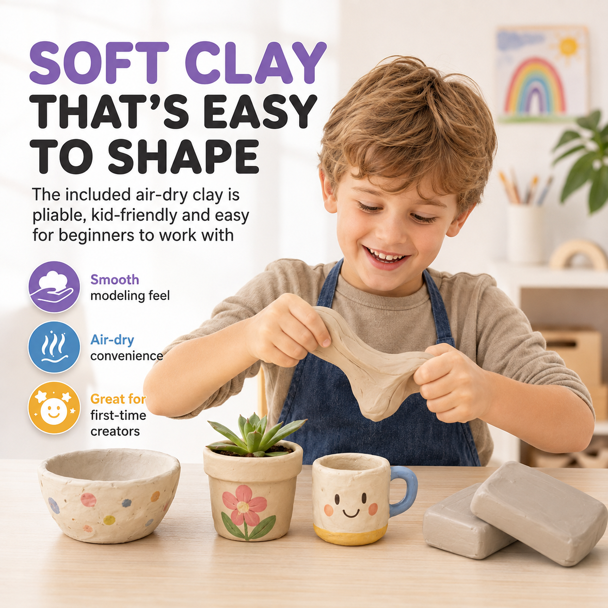 🏺Kids Electric Pottery Wheel Kit