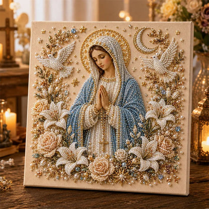 🔥Limited time 70% OFF -✝️ DIY Jesus Pearl Art Kit | 3D Pearl-Style Christian Artwork for Prayer Corners & Faith Gifts