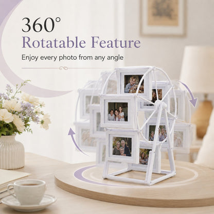 🎖️Rotating Ferris Wheel Photo Frame Vintage Home Family Display