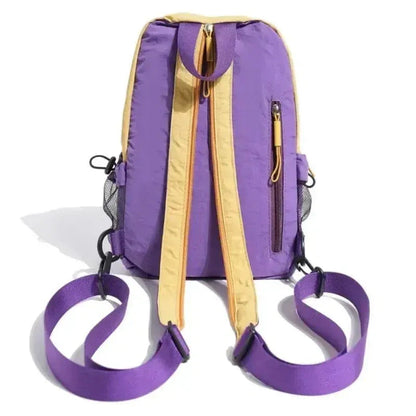🎒 Mini Color Block Backpack — Small Pack, Big Adventures!
