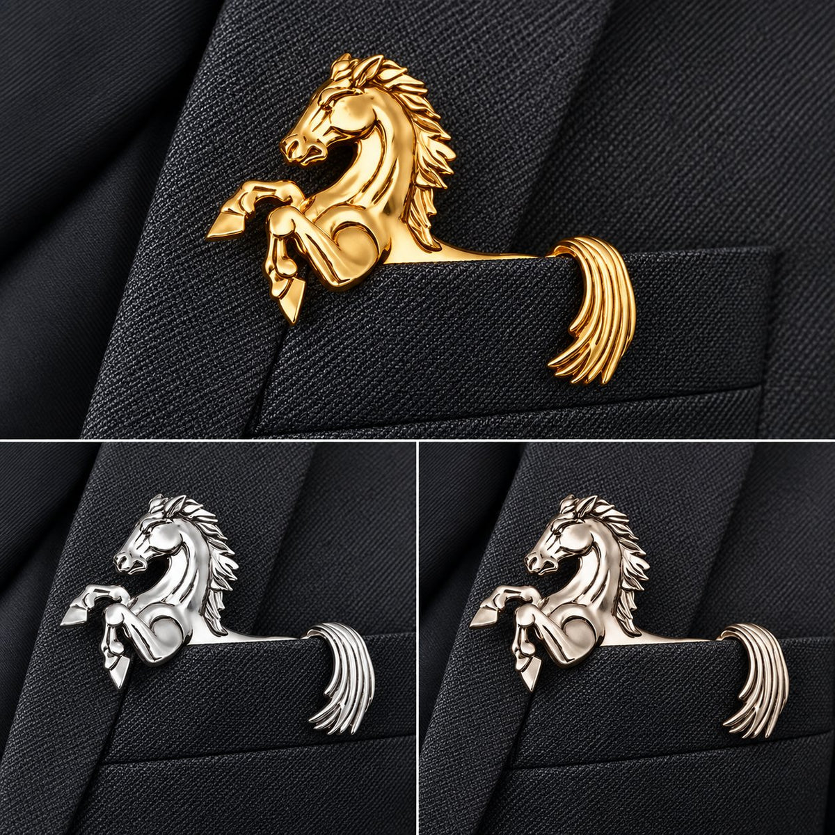 🐊✨ Luxury Sculpted Animal Brooch – Premium Statement Piece for Suits & Blazers