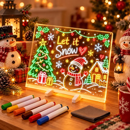 ✨ Reusable Acrylic LED Message Board – Write, Glow & Create