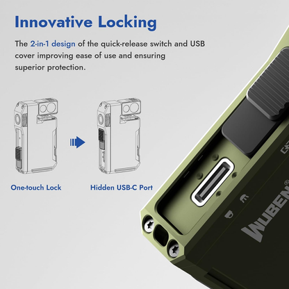 WUBEN G5 40000 Lumens EDC Keychain Compact Rechargeable Flashlight