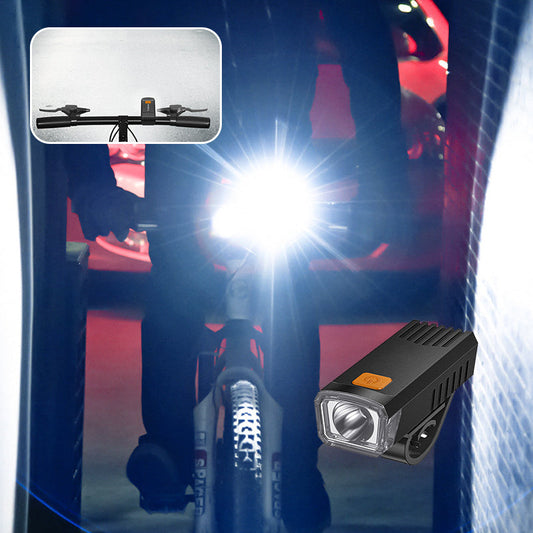 Rechargeable Wide-Angle Bike Headlight – See More of the Road After Dark