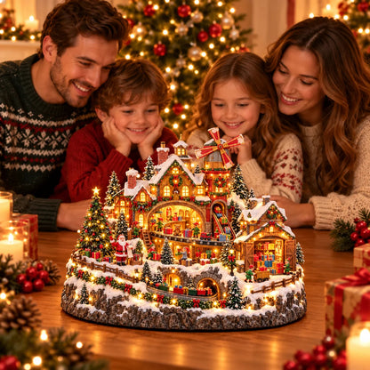🔥 Lighted & Animated Christmas Village Collection-✨Festive Moving Holiday Display