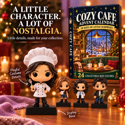 ☕  Cozy Café  Advent Calendar – 24 Days of Collectible Character Surprises