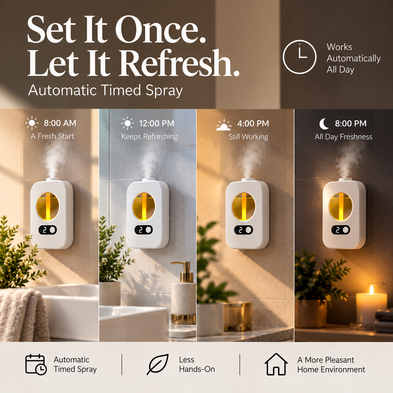 🌹Automatic Fragrance Diffuser — Rechargeable Timed Spray