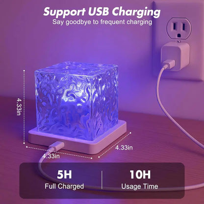 🌈Rechargeable Waterproof Shower Light -16 Colors Ocean Wave Projector with Remote