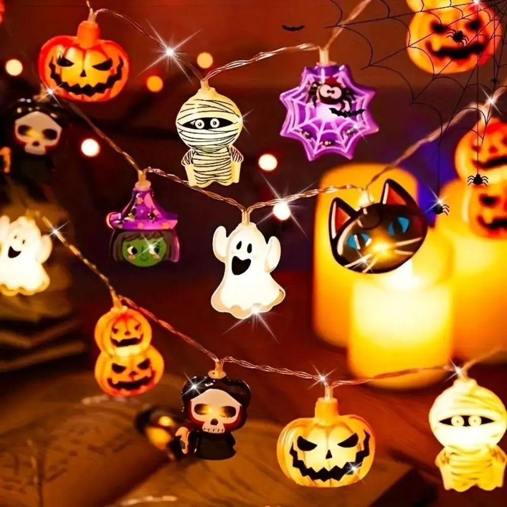 🎃USB-Powered Pumpkin LED String Lights