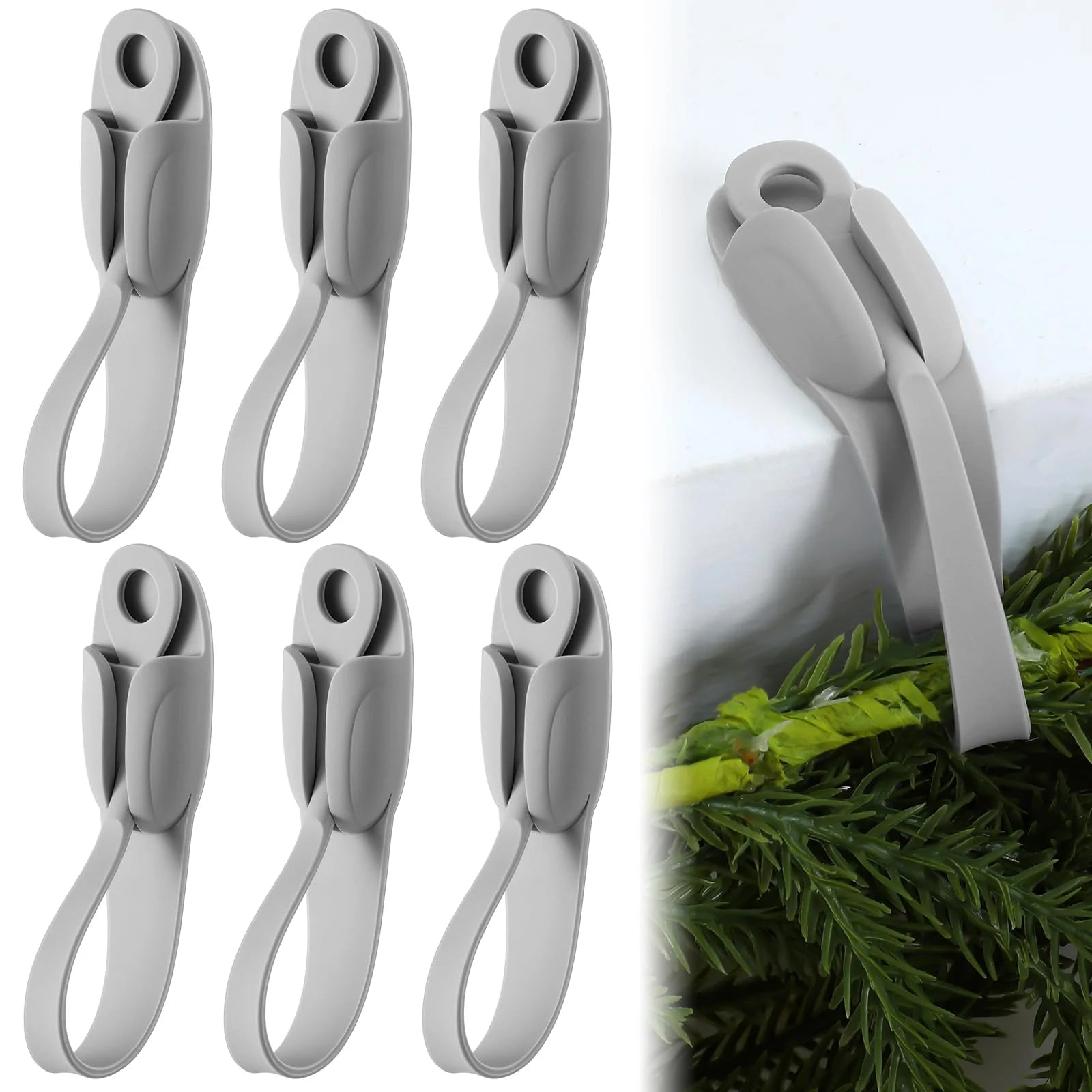 Flexible Christmas Garland Holders - color and quantity options for garland holders