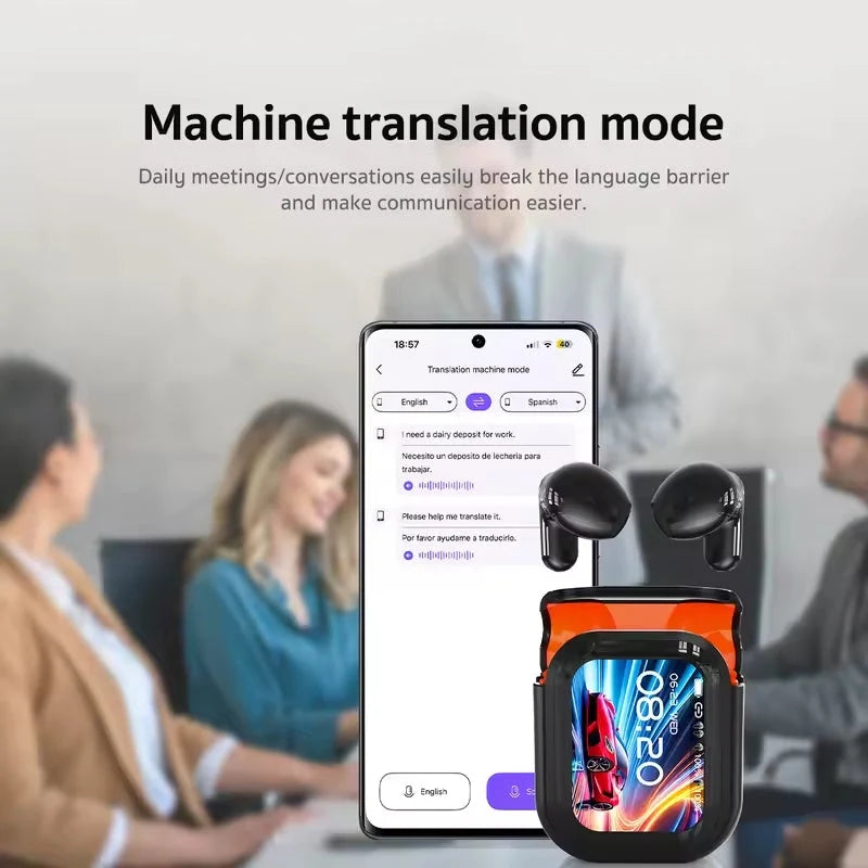 2026 New Bluetooth Wireless Noise-canceling Translation Earbuds