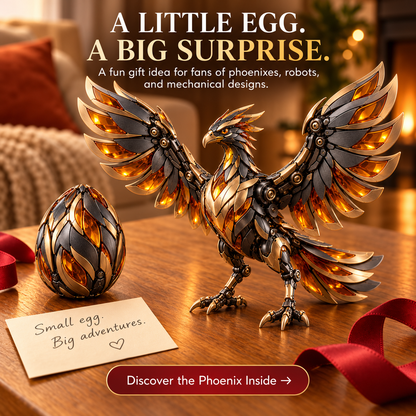 🔥🥚 Phoenixmorph – Egg To Phoenix Transforming Mechanical Figure