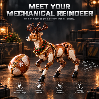🎄🦌 ReindeerMorph – Egg to Christmas Reindeer Transforming Mechanical Toy