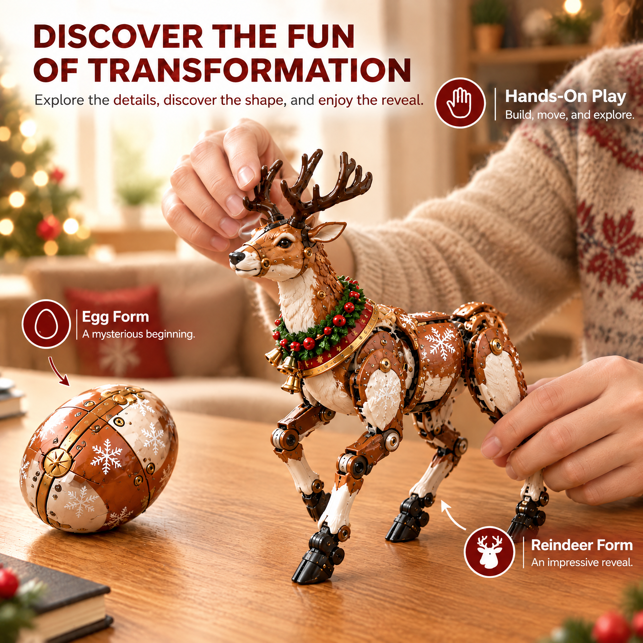 Reindeer Transforming Egg