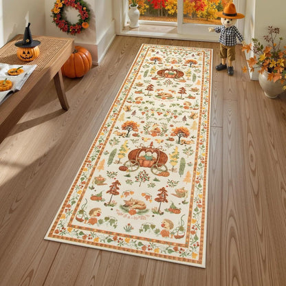 🎄✨ Washable Christmas Runner Rug – Soft Non-Slip Holiday Floor Mat for Kitchen & Hallway 🎅