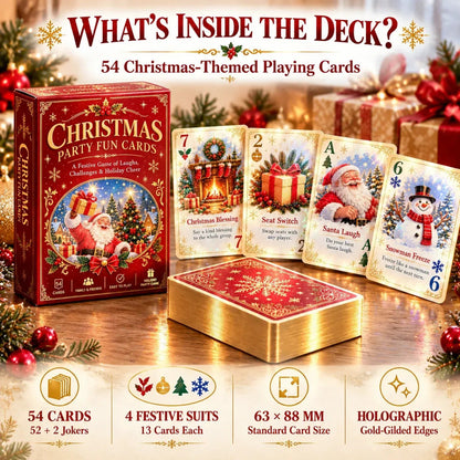 🃏🎅 Christmas Holiday Cheer Playing Cards - Make Your Christmas Game Night More Fun!