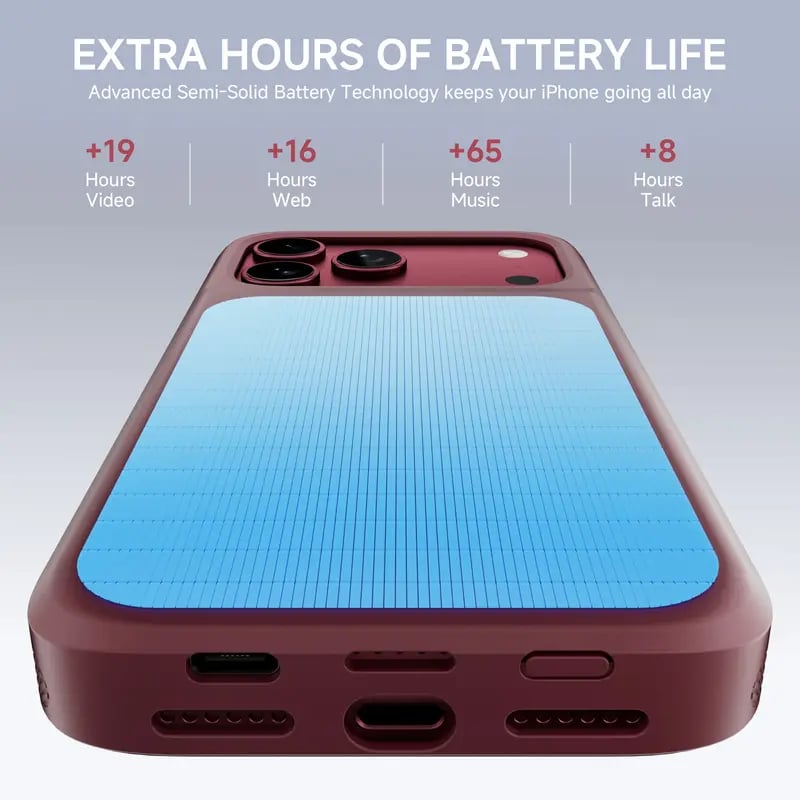 🔋 PinkBird Power Case – Protective Charging Phone Case with Backup Battery & Type-C Connectivity
