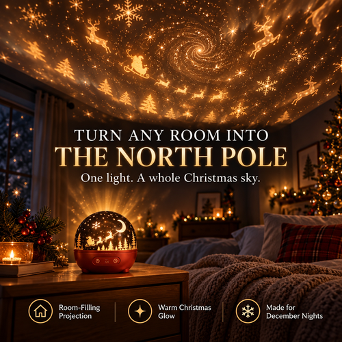 🎄 North Pole Galaxy Light – Christmas Room Projector