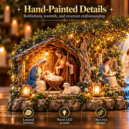 ✝️ The Journey of Jesus – 6 Biblical Scenes 3D Christian Faith Centerpiece with Warm Lighting