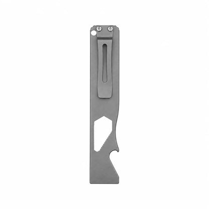 📍🔧 TC4 Titanium EDC Multitool with Pry Bar & Screwdriver Bits