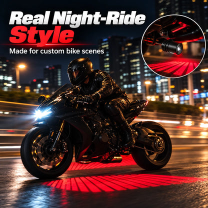🏍️ Dual Motorcycle Laser Projector Lights!!!