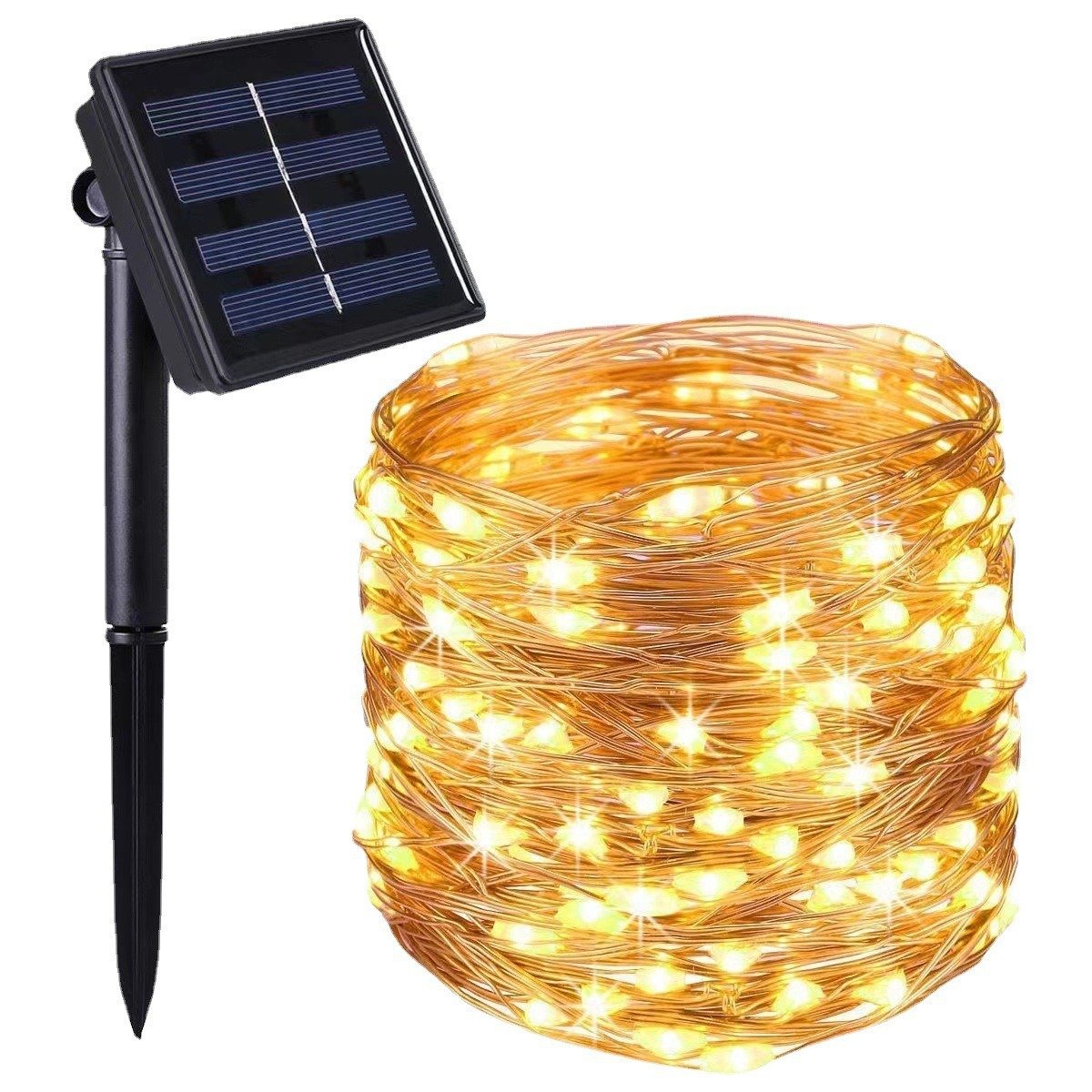 Solar Outdoor String Lights with 8 Modes