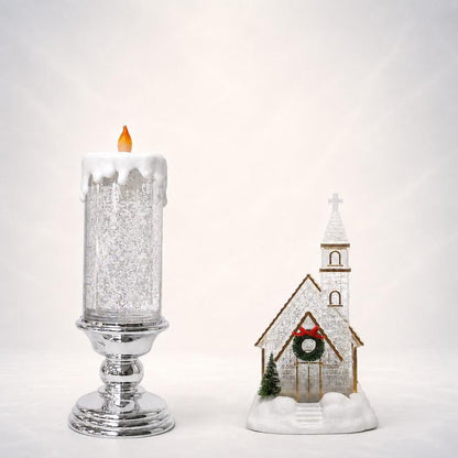 ❄️ Musical Christmas Snow Globe Lantern | Swirling Snow & Warm LED