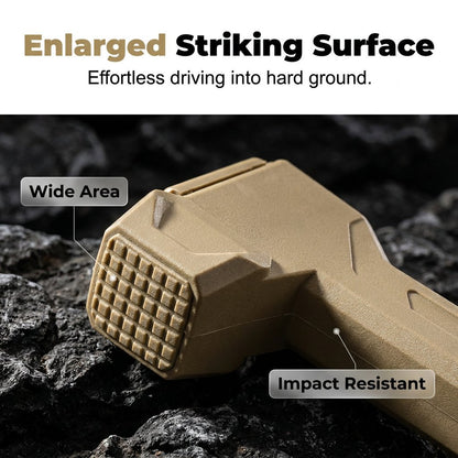 🔨2-in-1 Tent Stake Hammer with 8 Stakes
