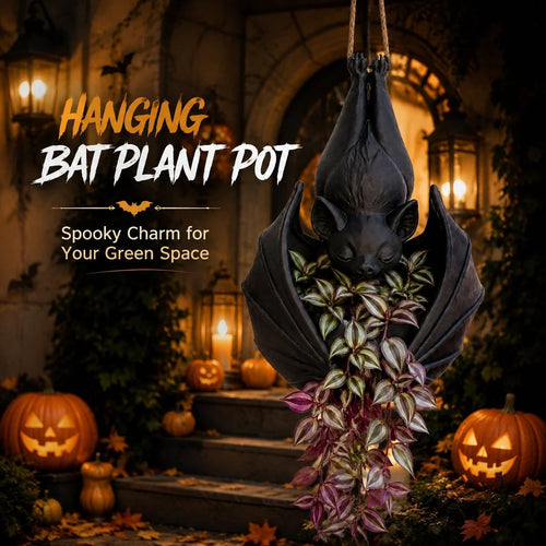 🦇 Hanging Bat Planter – Give Your Plants a Dark Side