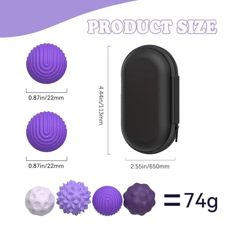 Silicone Magnetic Fidget Ball Set