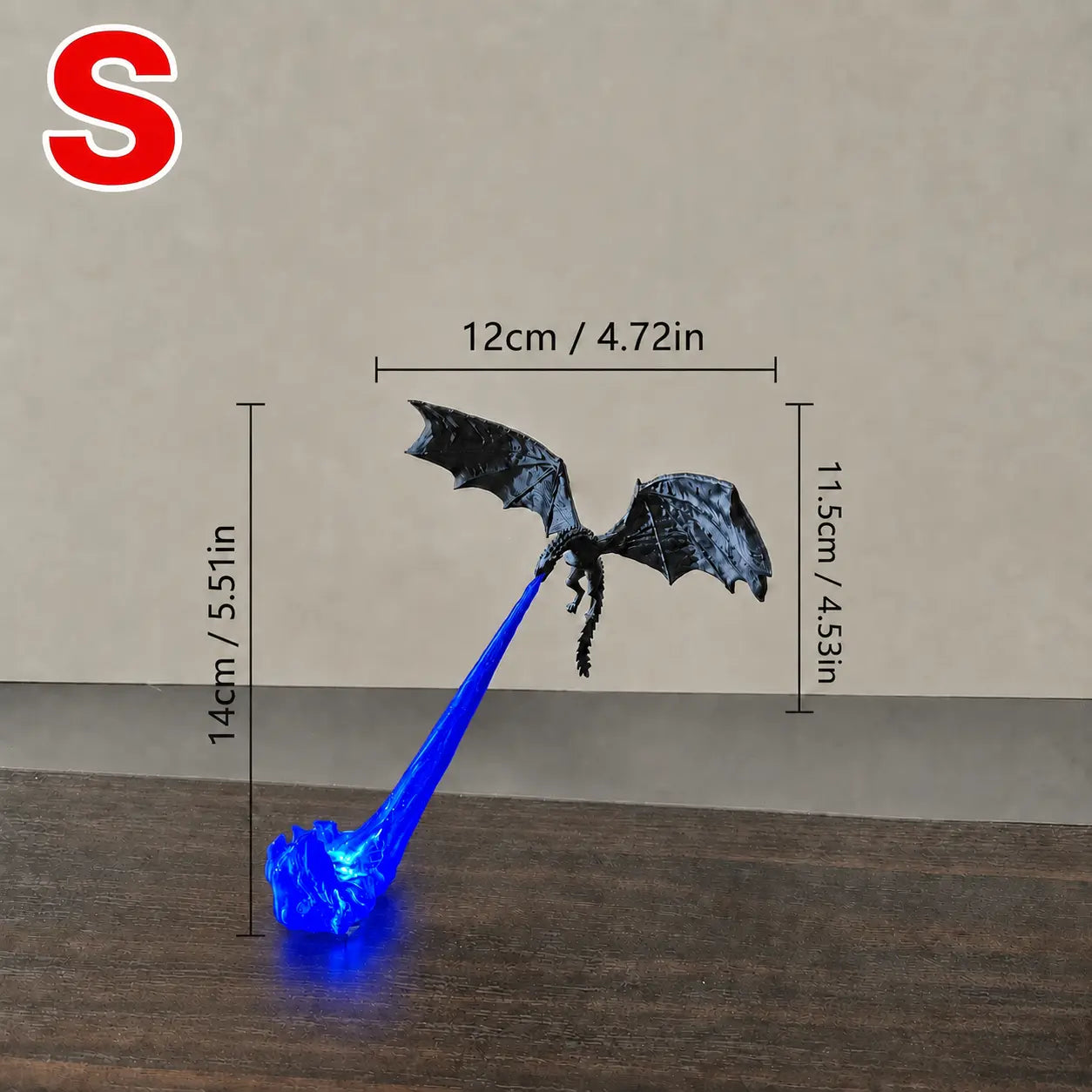 🔥 HOT SALE 🐉3D Fire-Breathing Dragon LED Display – Fantasy Bookshelf Decor with Glowing Flame
