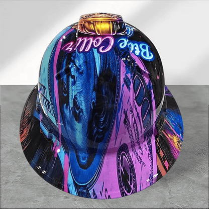 🔥 Blue Collar Daddy Hydro-Dipped Hard Hat – The Grind Never Stops