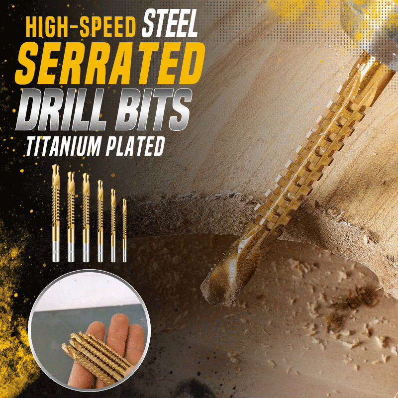 6-Piece Serrated Drill Bit Set – Less Tool Switching, More Ways to Get the Job Done