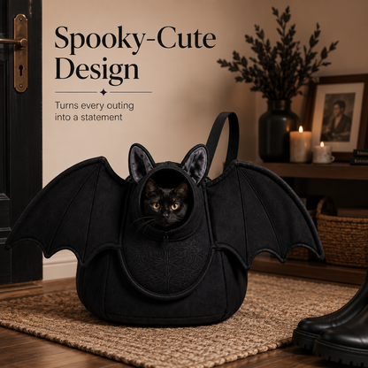 🦇 Batwing Cat Carrier Bag – Cozy, Stylish & Perfect for Every Cat 🐾