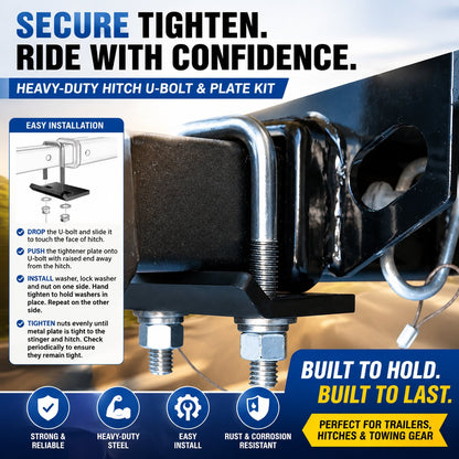 Heavy-Duty Trailer Hitch Anti-Rattle Stabilizer